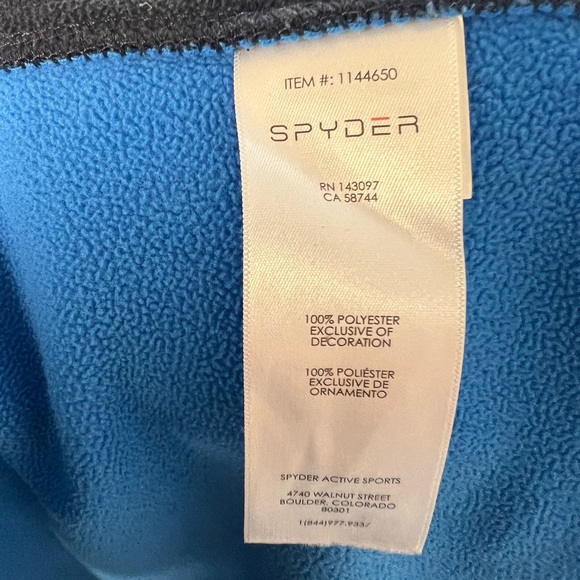 Spyder Blue Jacket with Orange Detail - Picture 9 of 9